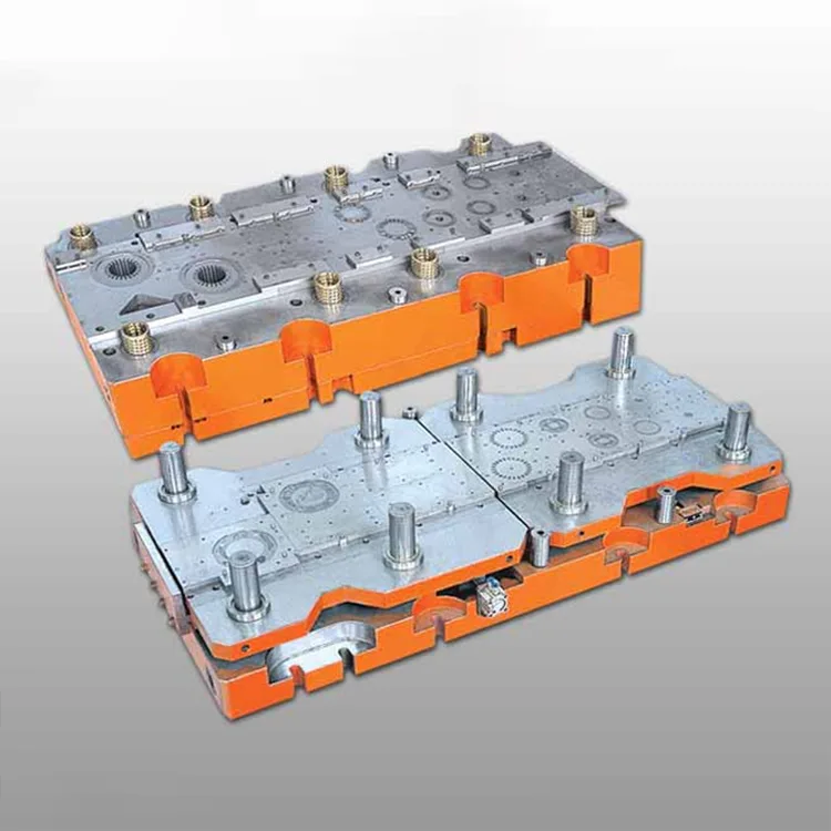 Matrice progressive à double rangée pour noyau de compresseur AC